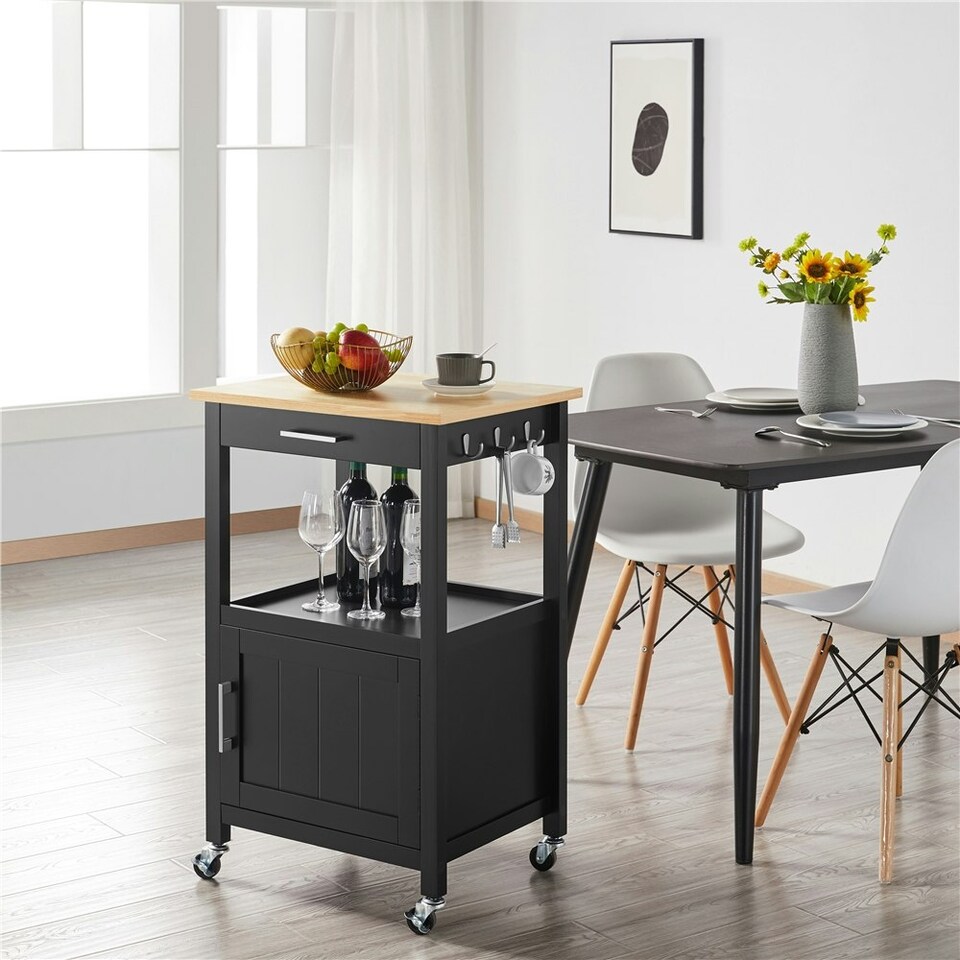image 1 of Yaheetech Rolling Kitchen Cart W/Wheels