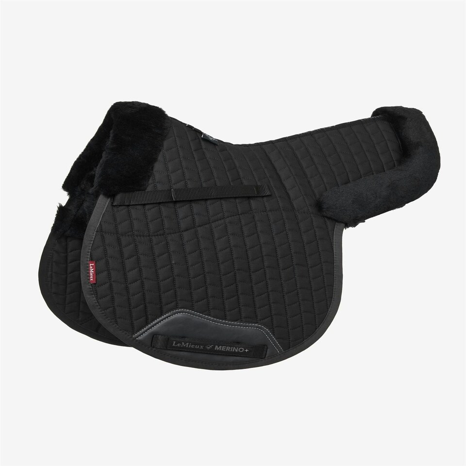 image 1 of LeMieux Merino+ Half Lined GP Numnah Black | Large