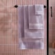 image 3 of OHS Luxury 100% Cotton 500GSM Bathroom Face Cloth Towel Purple | Lilac | Face cloth