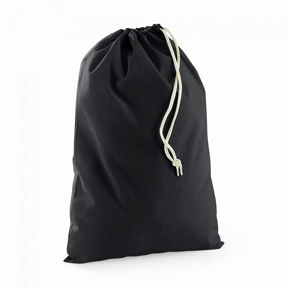 image 1 of Westford Mill Cotton Stuff Bag - Black - XS Black | XS