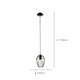 image 3 of EGLO Newtown Vintage Black Caged Steel Single Pendant, 16cm