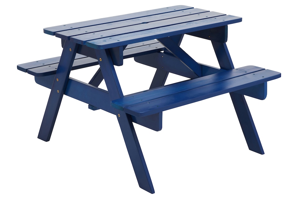 image 1 of Brighton Blue Kids Picnic Bench | Blue