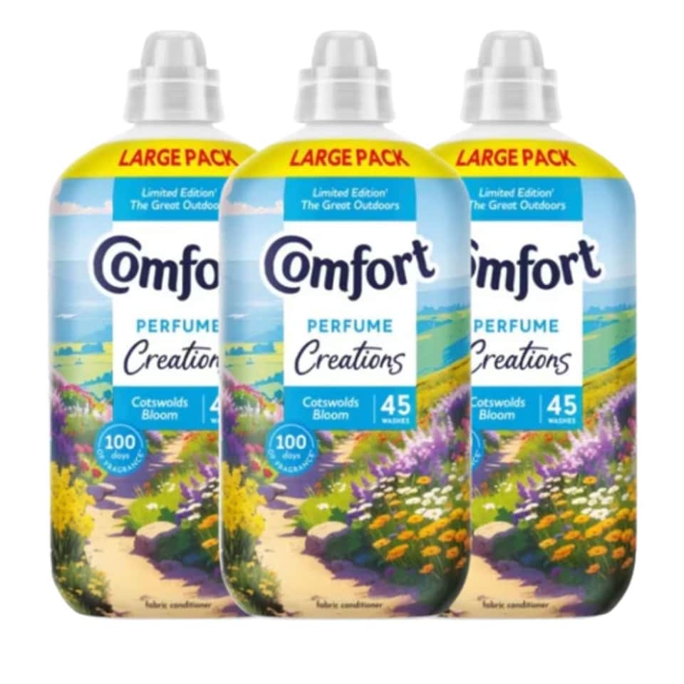 COMFORT CREATIONS | Cotswolds Bloom Fabric Conditioner 45 Washes | 135 Washes x 3 Packs
