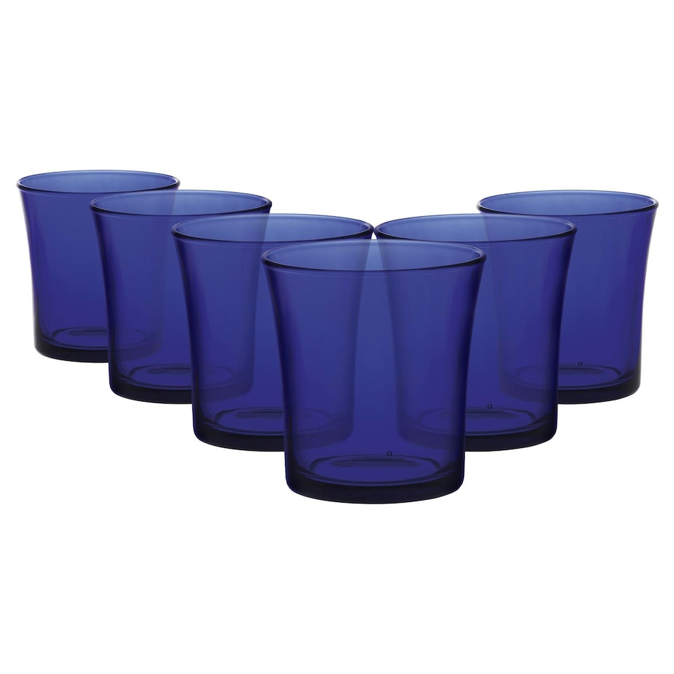 image 1 of Duralex Lys Tumbler Glasses - 210ml - Sapphire - Pack of 6 Blue