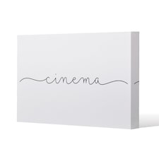 Text Cinema (Canvas Print) / 127 x 101 x 4cm | Multi