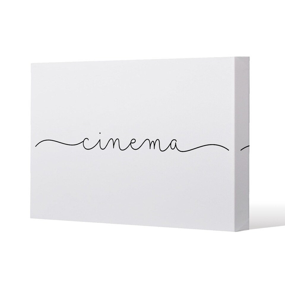 Text Cinema (Canvas Print) / 127 x 101 x 4cm | Multi