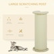 image 3 of PawHut Cat Scratching Post with Sisal Rope Soft Plush Anti-Tip, 85cm, Beige