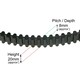 image 9 of SPARES2GO Timing Belt compatible with Honda Ride on Lawnmower Tractor