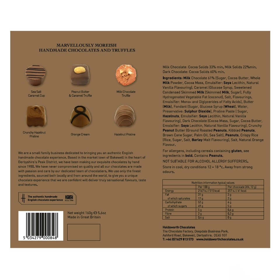 image 1 of Holdsworth Chocolates Milk Chocolate Heaven |160g