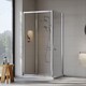 image 3 of Balterley Sliding Shower Suite with 6mm Safety Glass Door, Side Panel & Resin Tray, 1000 x 800mm, Polished Chrome | Silver | Chrome | 3