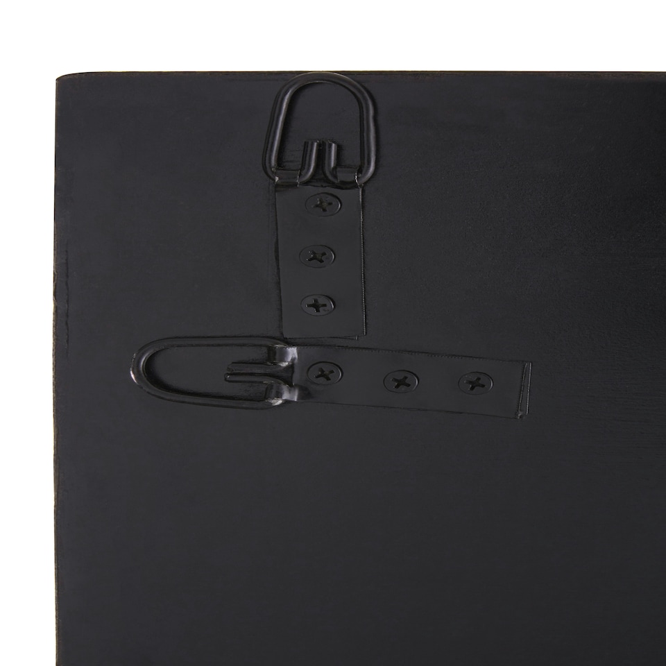 image 1 of Interiors by Premier Cross Frame Wall Mirror Black