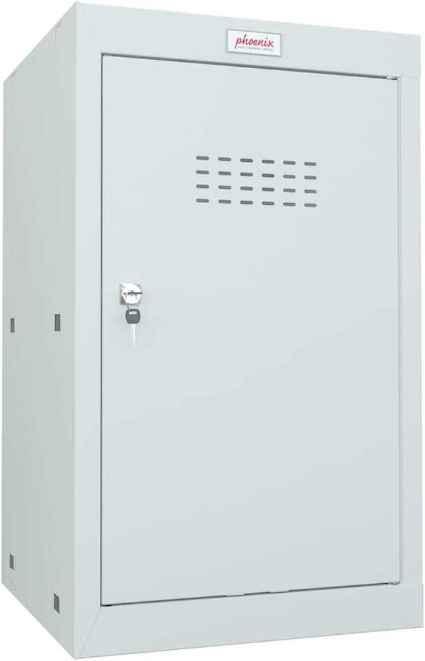 image 1 of Phoenix CL Series CL0644GGK Size 3 Cube Locker in Light Grey with Key Lock