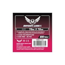 100 Mayday Clear Square Card Sleeves 70mm x 70mm