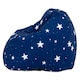 image 5 of Kids Starry Skies Bean Bag Chair Navy Blue Childrens Bean Bags | Blue | Navy Blue | 1