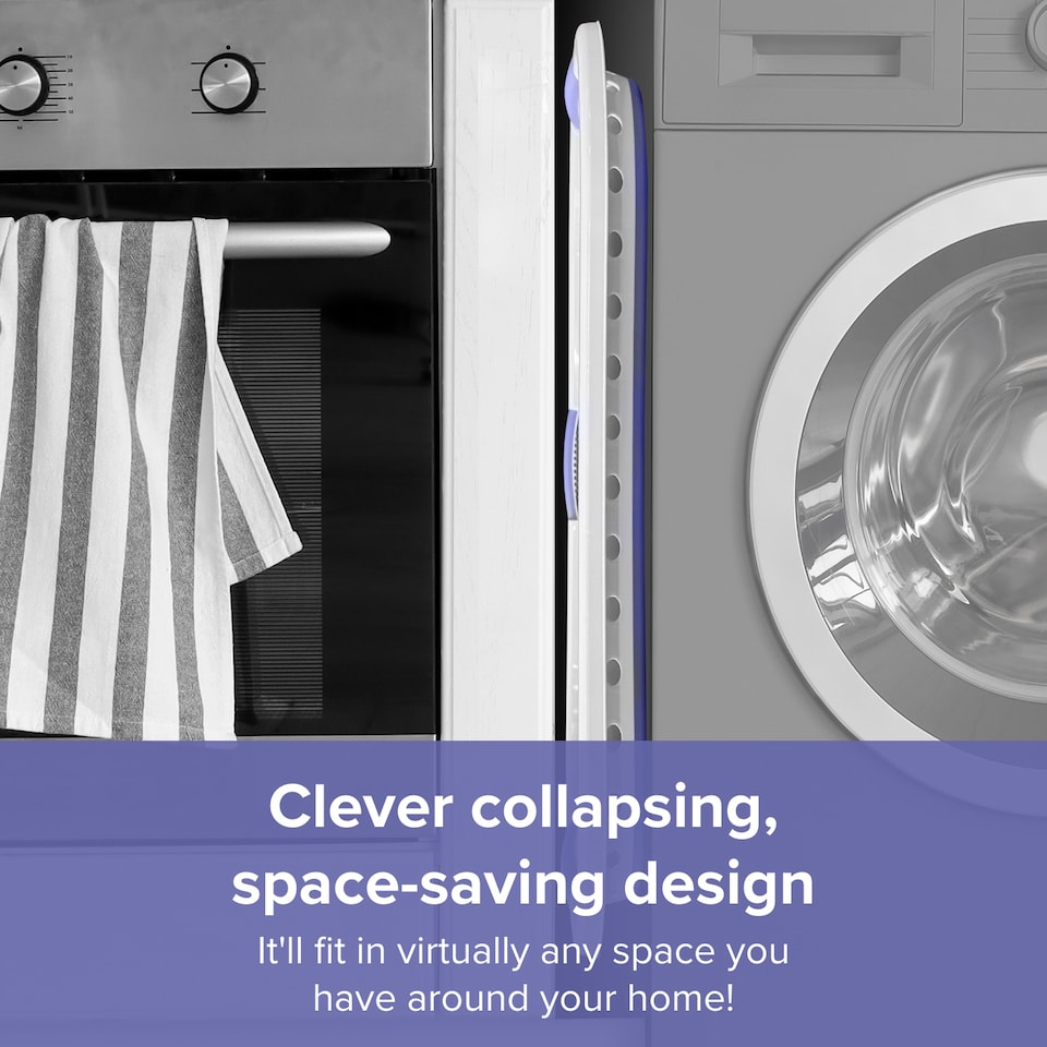 image 1 of Spring & Spruce Hip Hugging Collapsible Laundry Basket