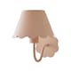 image 1 of ValueLights Hallie Pair of Pink Scallop Rechargeable Wall Lights | Pink
