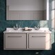 image 3 of Balterley Wall Hung Vanity Unit with Marble Worktop and Double Basins | Grey | Pebble Grey | 509 x 1220 x 470mm