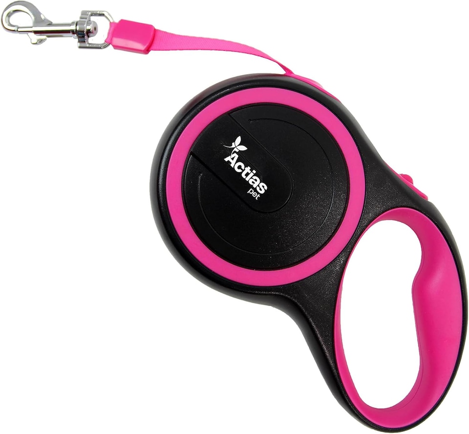 image 1 of Actiaspet Retractable Dog Lead Training Pet Leash 5m Max 50kgs Extendable (Pink)