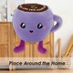 image 9 of Cappuccino Soft Toy Cute Plushie Huggable Cuddly Stuffed Toy 13cm Lilac