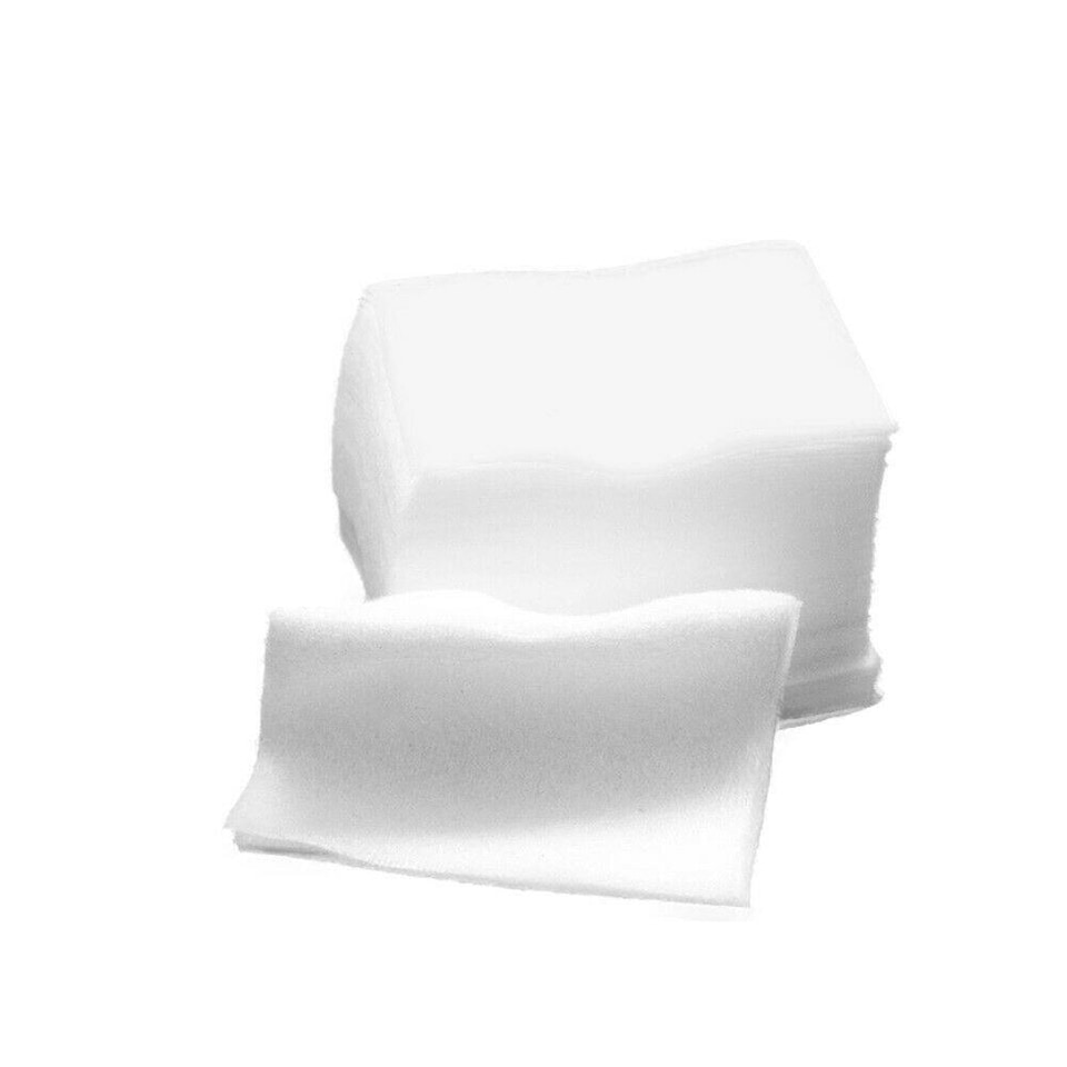image 1 of Lint Free Nail Art Wipes 5.5 x 4cm Dry Manicure Cleaning Pads for Nail Polish Remover Gel Cleanser Nail Prep & Brush Cleaning