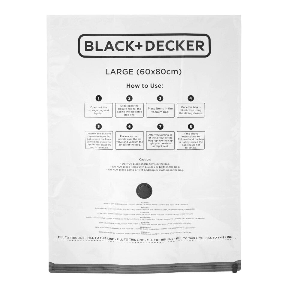 image 1 of BLACK+DECKER Vacuum Storage Bags Large