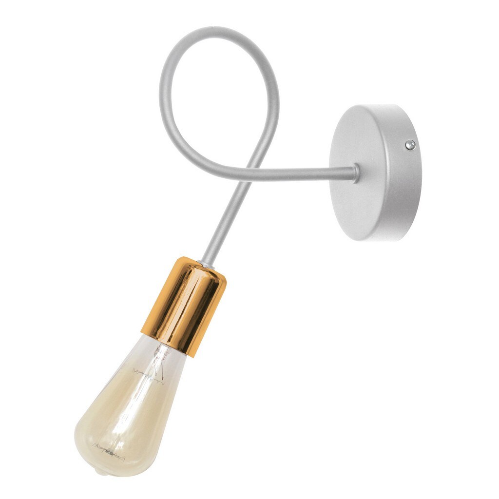 Oxford Wall Lamp White, Copper 25cm