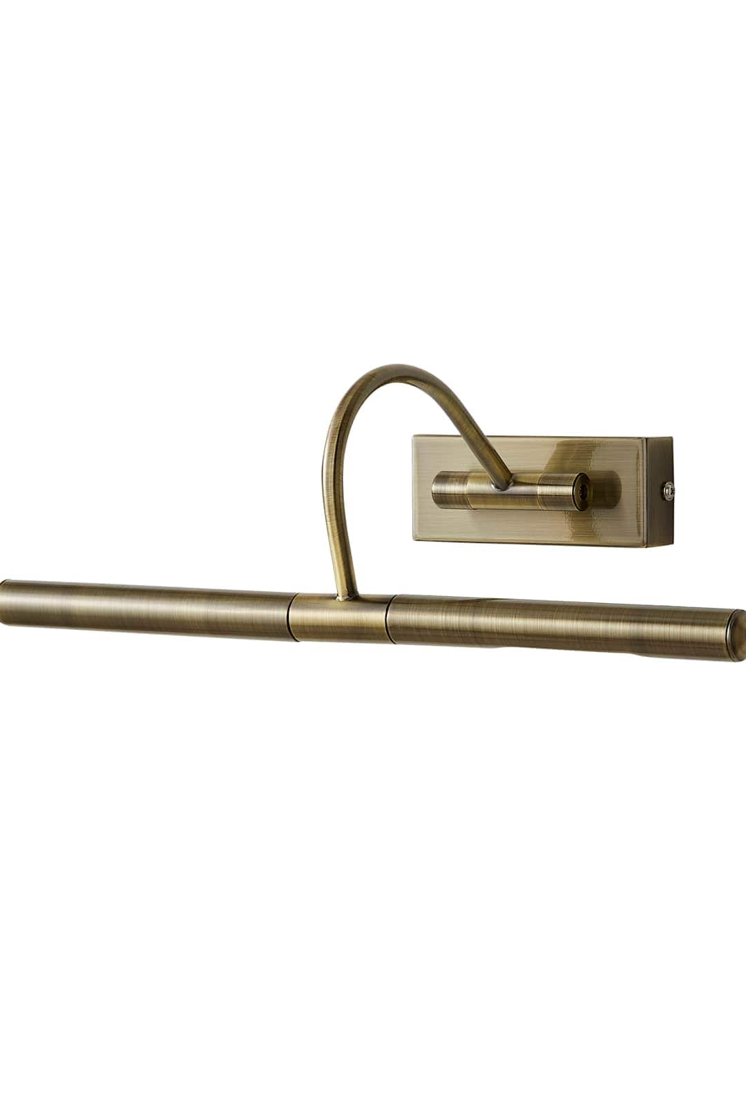 ValueLights Capri Adjustable Twin Bulb Picture Slim Wall Light with G9 Bulbs in Gold