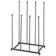 image 1 of Hammer and Tongs Steel Wellington Boot Rack - 4 Pair - Black Black