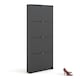 image 5 of Shoes Shoe Cabinet 4 Flip Down Doors and 1 layer in Matt Black