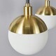 image 5 of BHS Sadie Flush Ceiling Light, Brass