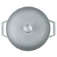 image 3 of Cooks Professional Cast Iron Casserole 28cm Shallow | 4.3L Capacity | Enamelled Inside & Out | Graduated Grey