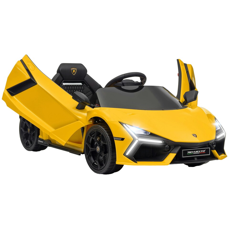 image 1 of AIYAPLAY Lamborghini Revuelto Licensed Ride On Car, with Suspension, Yellow