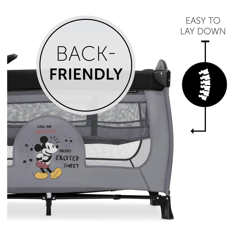 image 1 of Hauck Disney Sleep N Play Center - Mickey Mouse Grey