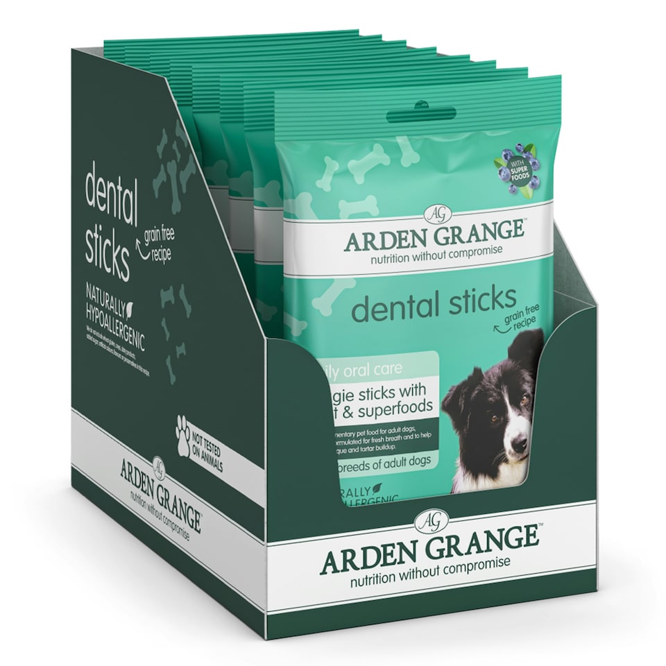 image 1 of Arden Grange Dental Sticks Veggie with Mint and Superfoods 8 packs