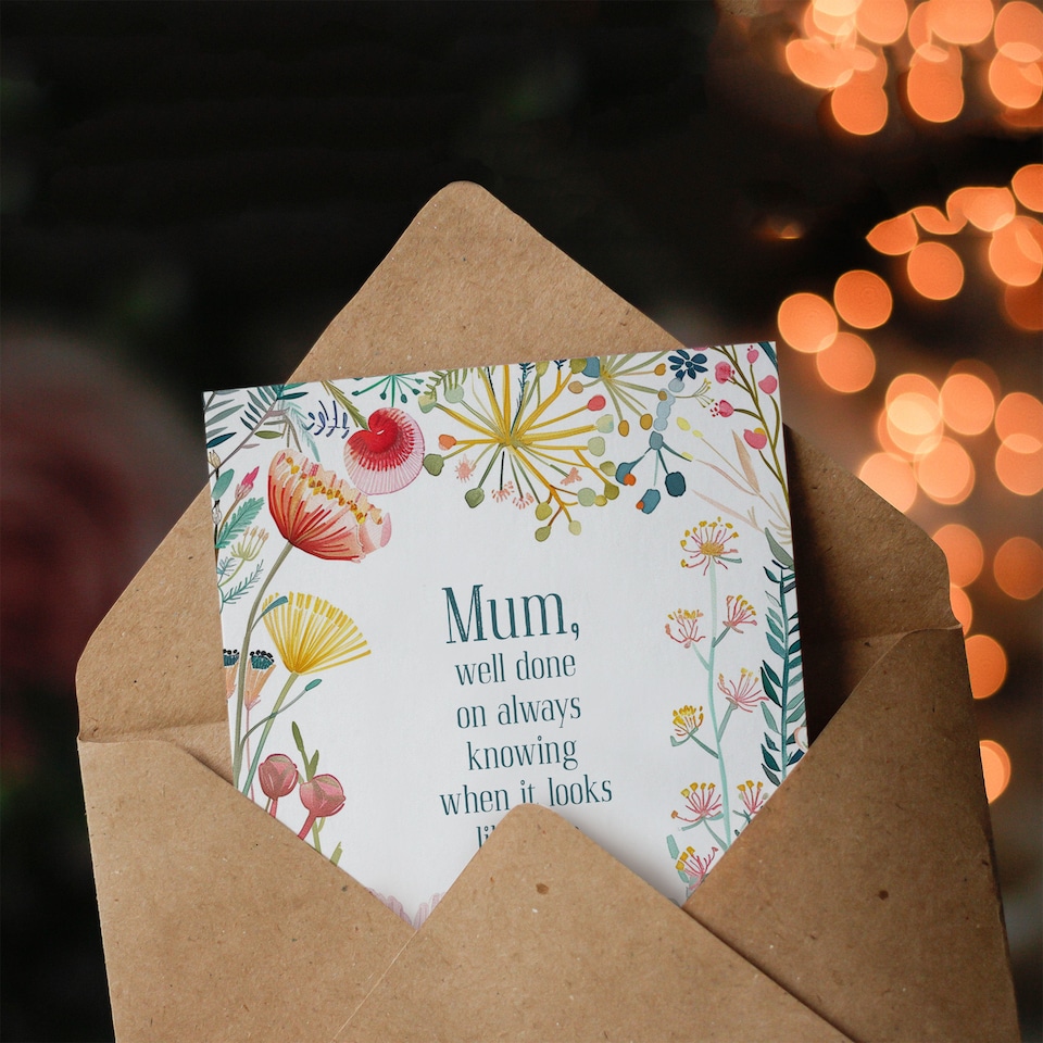 image 1 of Happy Flowers Knowing When It Will Rain Birthday Greeting Card