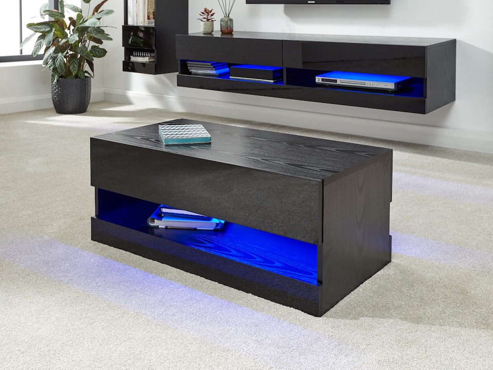 image 1 of Galicia Coffee Table | Black | Black