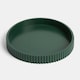 image 1 of OHS Ribbed Round Decorative Tray Table Organiser Countertop Storage