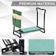 image 7 of Outsunny Garden Kneeler Foldable Seat Bench EVA Foam Pad with Tool Bag Pouch