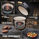 image 9 of Kamado Egg Ceramic Charcoal BBQ Barbecue Grill Roaster Smoker 13″