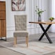 image 2 of Set of 2 Pienza Fabric Dining Chairs - Brown