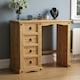 image 1 of Vida Designs Corona 4 Drawer Dressing Table Vanity Makeup Desk, Solid Pine Wood