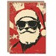 image 1 of Pop Art Santa Claus With Sunglasses Blank For Him Or Her Art Xmas Festive Christmas Card