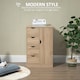 image 3 of HOMCOM Bathroom Floor Cabinet, Freestanding Storage Unit with 4 Drawers and Door Cupboard for Living Room, Kitchen, Bedroom, Natural