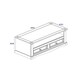 image 6 of Core Products Corona, Flat Screen TV Unit H51cm x W95cm x D43cm Brown
