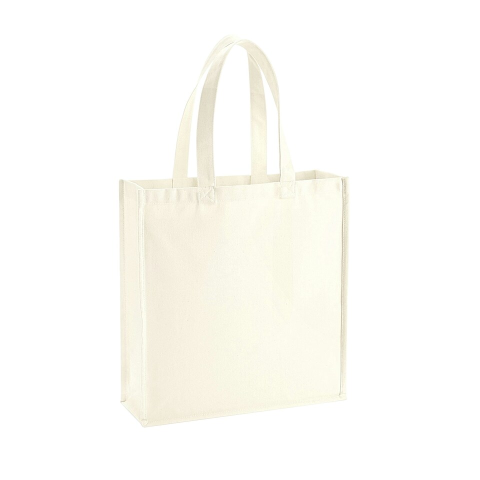 Westford Mill Gallery Canvas Tote - Natural - One Size (UTBC5398) Cream