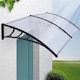 image 2 of Living and Home Window Door Awning Canopy with Brackets - 190cm Clear