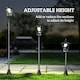 image 10 of Outsunny Outdoor Garden Solar Light with Base IP44 Optical Control Dimmable