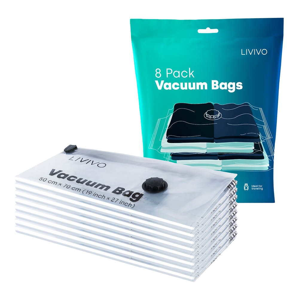 8 pack Vacuum Bags Black