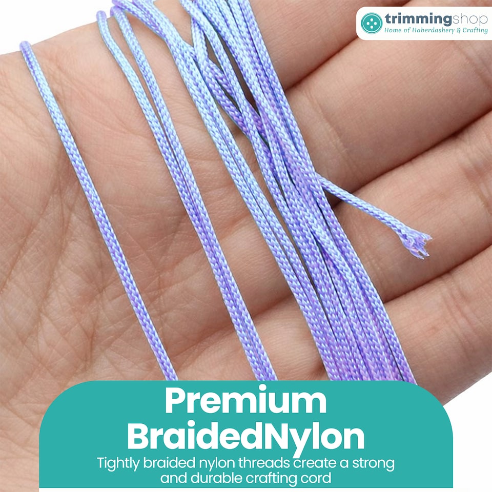 image 1 of 1.2mm x 10 Metres Nylon Cord for Jewelry Making & DIY Craft Projects
