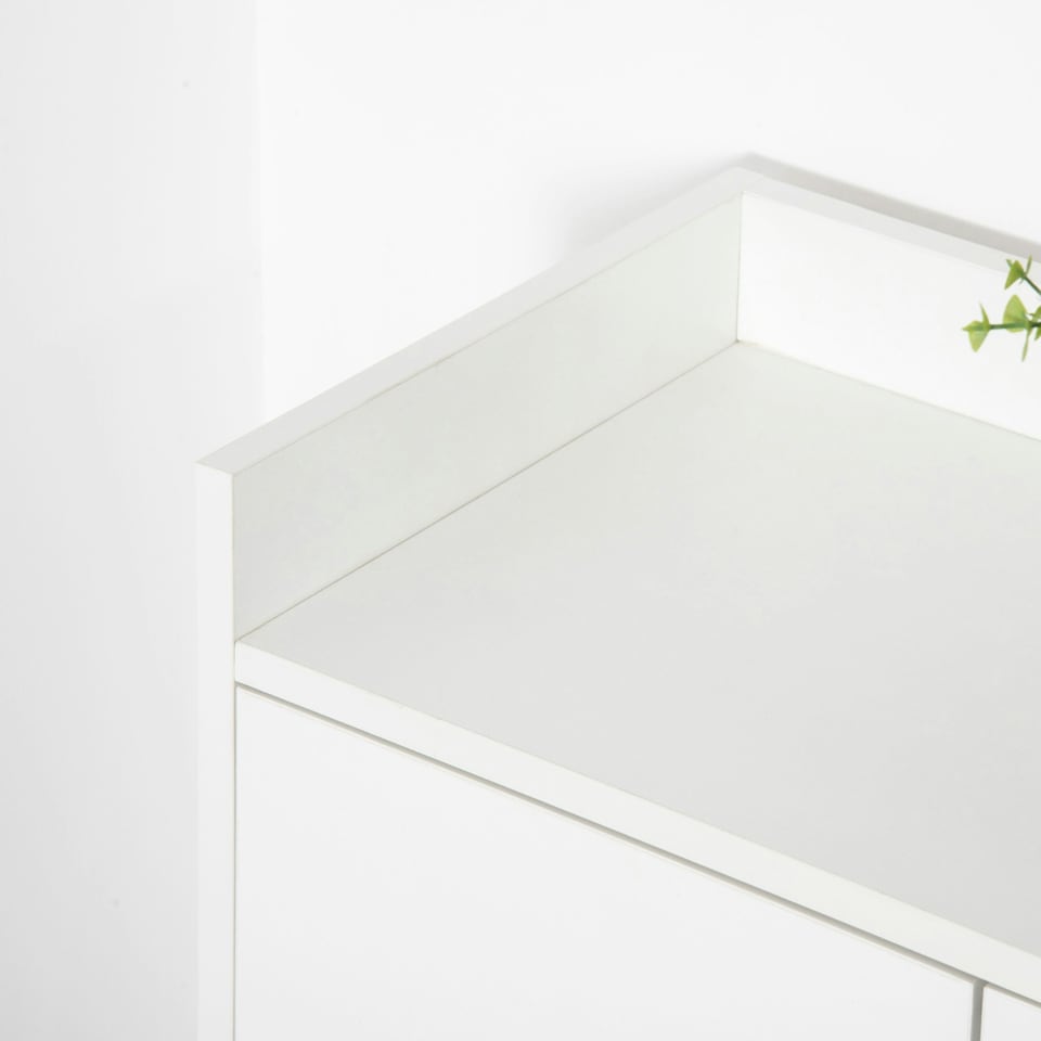 image 1 of HOMCOM Modern Shoe Cabinet Storage Organizer w/ Doors and Shelves for Entryway